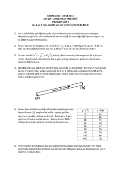 GM 210 - AKIŞKANLAR MEKANİĞİ