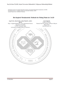 Bio-Inspired Metaheuristic Methods for Fitting Points