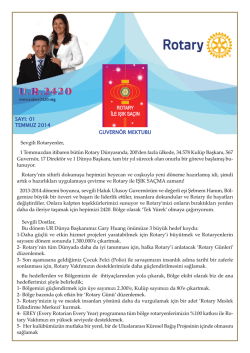 Temmuz - Rotary 2440. B&ouml;lge