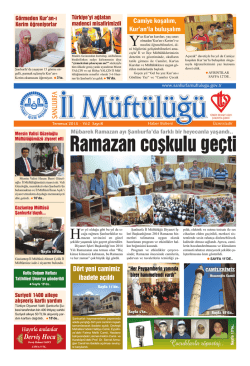 muftuluk mizanpaj - Şanlıurfa Müftülüğü