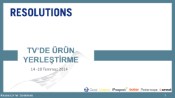 DİZİLER- &Uuml;R&Uuml;N YERLEŞTİRME (PT) - resolutions
