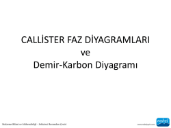 MAL201 Callister Faz Diyagramları