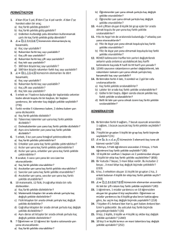 Matematik 10.Sınıf Çalışma Kağıdı