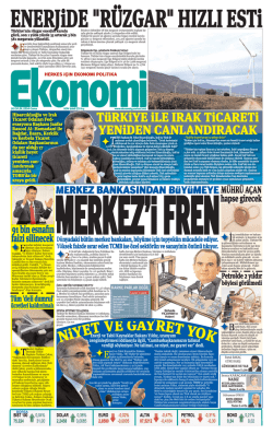 26 eyl&uuml;l 2014 - Ekonomi Gazetesi