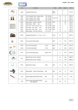 STOPER - TAPA - ARMA 1,130 &euro; 0,015 TL Elastik B&uuml;y&uuml;k Tampon