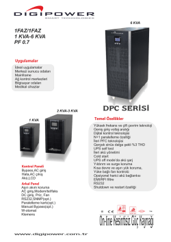 On-line Kesintisiz G&uuml;&ccedil; Kaynağı