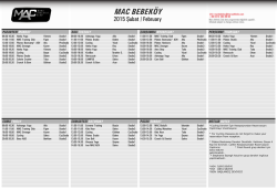 MAC Bebek&ouml;y ders programı