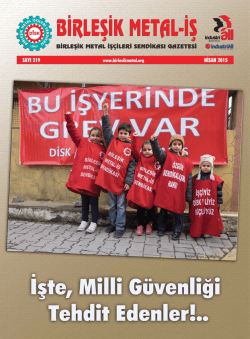 Fotoğraf: Engin &Ccedil;olakoğlu - Birleşik Metal-İş