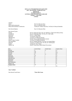 24 Mart 2015 TARİHLİ KIRIKKALE