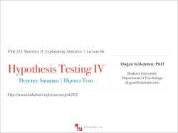 06 - Hypothesis Testing IV.key