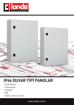 IP66 Duvar Tipi Panoları Katalog Pdfi G&ouml;r&uuml;nt&uuml;le