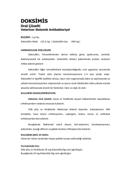 Doksimis - Mistav İlaç