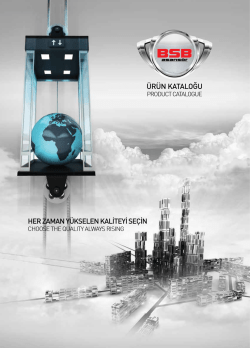 BSB Asansör Katalog İçin Tıklayınız