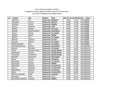 Diğer &Uuml;niversiteler Matematik Mezun