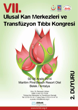 tıklayınız. - Kan Merkezleri ve Transf&uuml;zyon Derneği