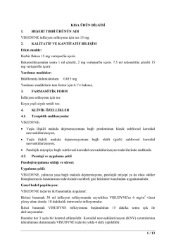 KISA &Uuml;R&Uuml;N B&Yacute;LG&Yacute;LERİ (K&Uuml;B)