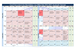 Gazi &Uuml;niversitesi G&ouml;z Hastalıkları Ana Bilim Dalı