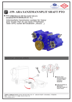 -159- ARA SANZIMAN/SPLIT SHAFT PTO