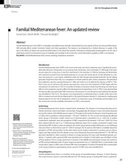 Familial Mediterranean fever - Medical Research and Education
