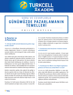 g&uuml;n&uuml;m&uuml;zde pazarlamanın temelleri