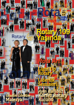 Mart Rotalife Dergi - Rotary 2440. B&ouml;lge