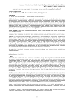 Dumlupınar &Uuml;niversitesi Sosyal Bilimler Dergisi / Dumlupınar