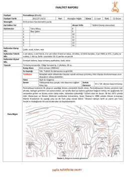 FAALİYET RAPORU