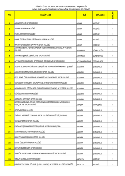 İndirilebilir Dosya - Türkiye Özel Sporcular Spor Federasyonu