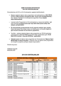 İZMİR EKONOMİ ÜNİVERSİTESİ