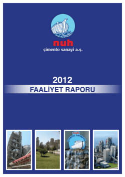 31.12.2012 Faaliyet Raporu (Kitap)