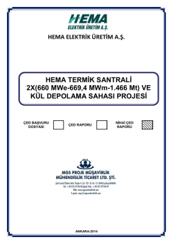 HEMA TERMİK SANTRALİ 2X(660 MWe-669,4 MWm