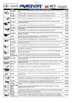 Fiyat Listemizi İndirin - Enka G&uuml;venlik Sistemleri