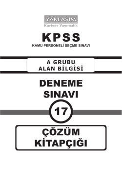 deneme sınavı &ccedil;&ouml;z&uuml;m kitap&ccedil;ığı
