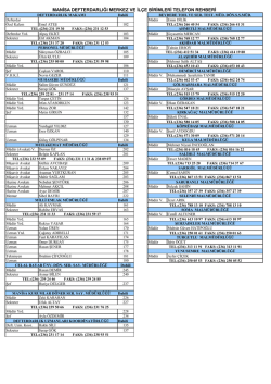 manisa defterdarlığı merkez ve ilçe birimleri telefon rehberi
