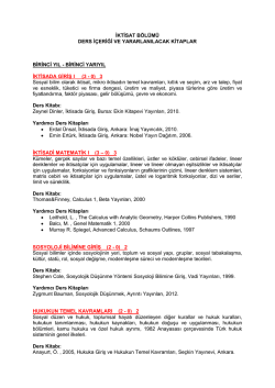 iktisat b&ouml;l&uuml;m&uuml; ders i&ccedil;eriği i&ccedil;in tıklayınız.