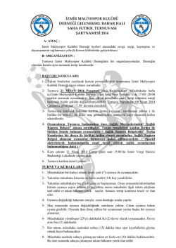 Şartnameye Ulaşmak İ&ccedil;in L&uuml;tfen Tıklayınız!