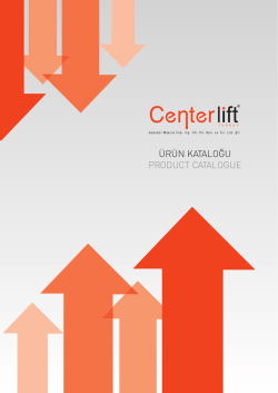 centerlift Katalog - Centerlift Asansör 0216 561 17 63