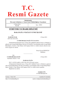 T.C. Resm&icirc; Gazete