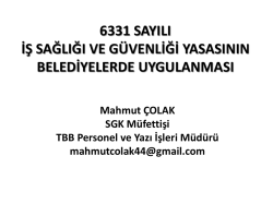 6331 sayılı kanun