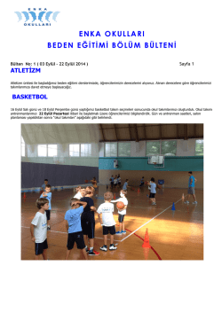 Haftalık Faaliyet Raporu