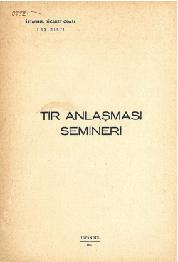 TIR ANLASMASI SEMiNERi