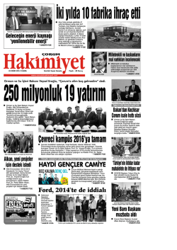 24 ekim.qxd - Çorum Hakimiyet Gazetesi