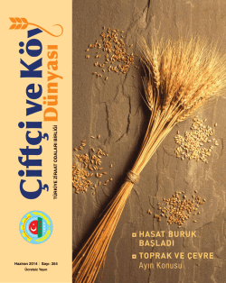 Haziran 2014 - Türkiye Ziraat Odaları Birliği