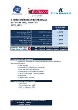 4. MADECOREXPO Dekorasyon Fuarı PDF