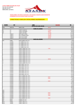 G&uuml;ncel Stok - Atasoy Zemin Market