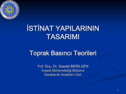 DERS 2_Toprak Basıncı Teorileri