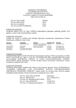 01.09.2014 - Marmara &Uuml;niversitesi