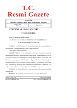 T.C. Resm&icirc; Gazete