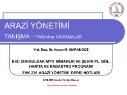 Derse Giriş Sunusu - Geomatik M&uuml;hendisliği B&ouml;l&uuml;m&uuml;