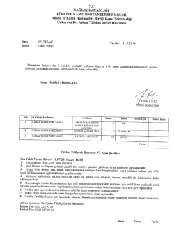 z-- . KURU&Uuml; - &Ccedil;ukurova Dr. Aşkım T&uuml;fek&ccedil;i Devlet Hastanesi